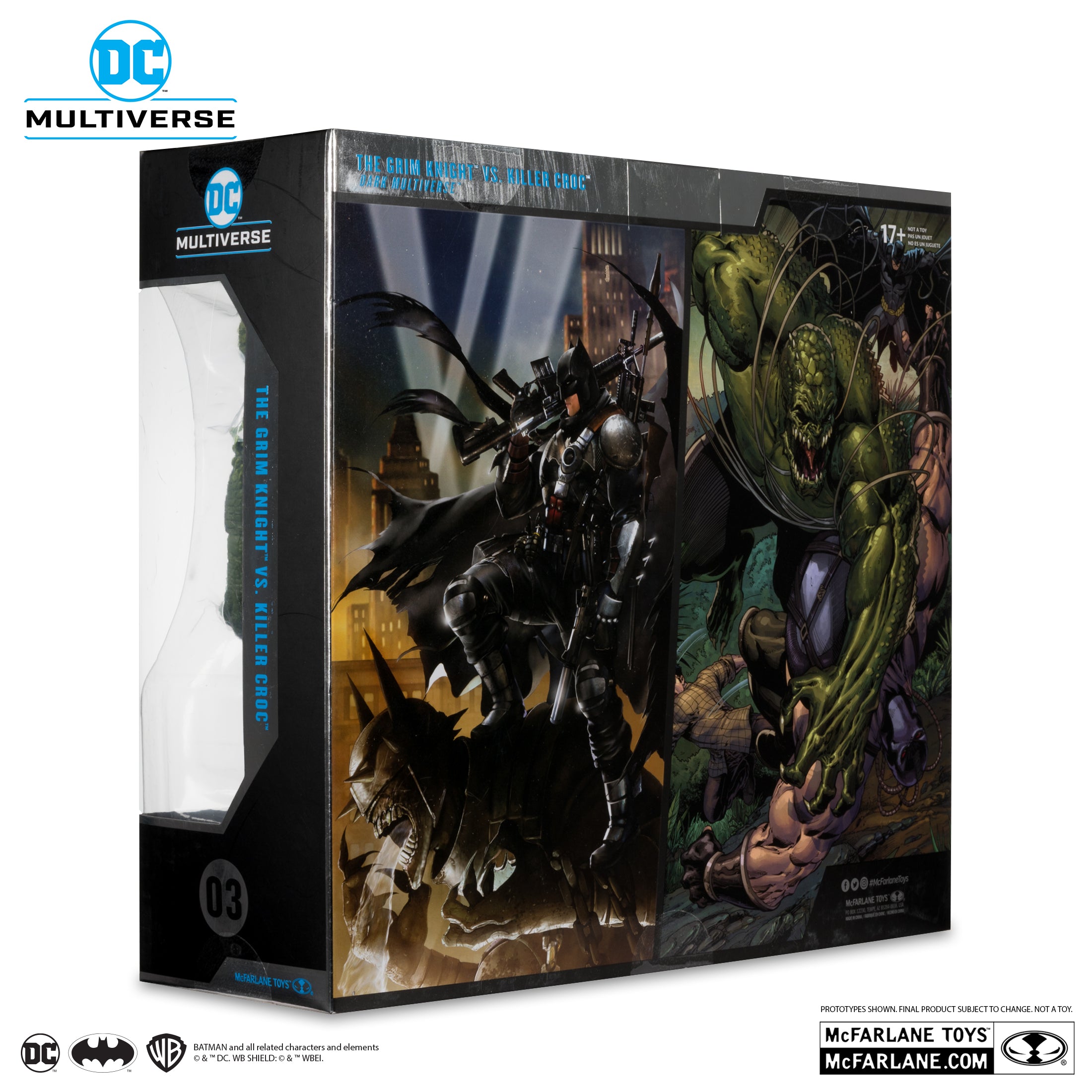 Figura The Grim Knight vs Killer Croc (Dark Multiverse) - DC