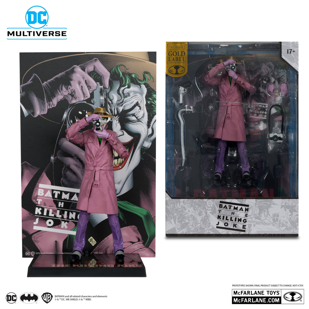 Figura THE JOKER (BATMAN: THE KILLING JOKE) Gold Label Exclusive - DC Comics - 7 Scale - McFarlane