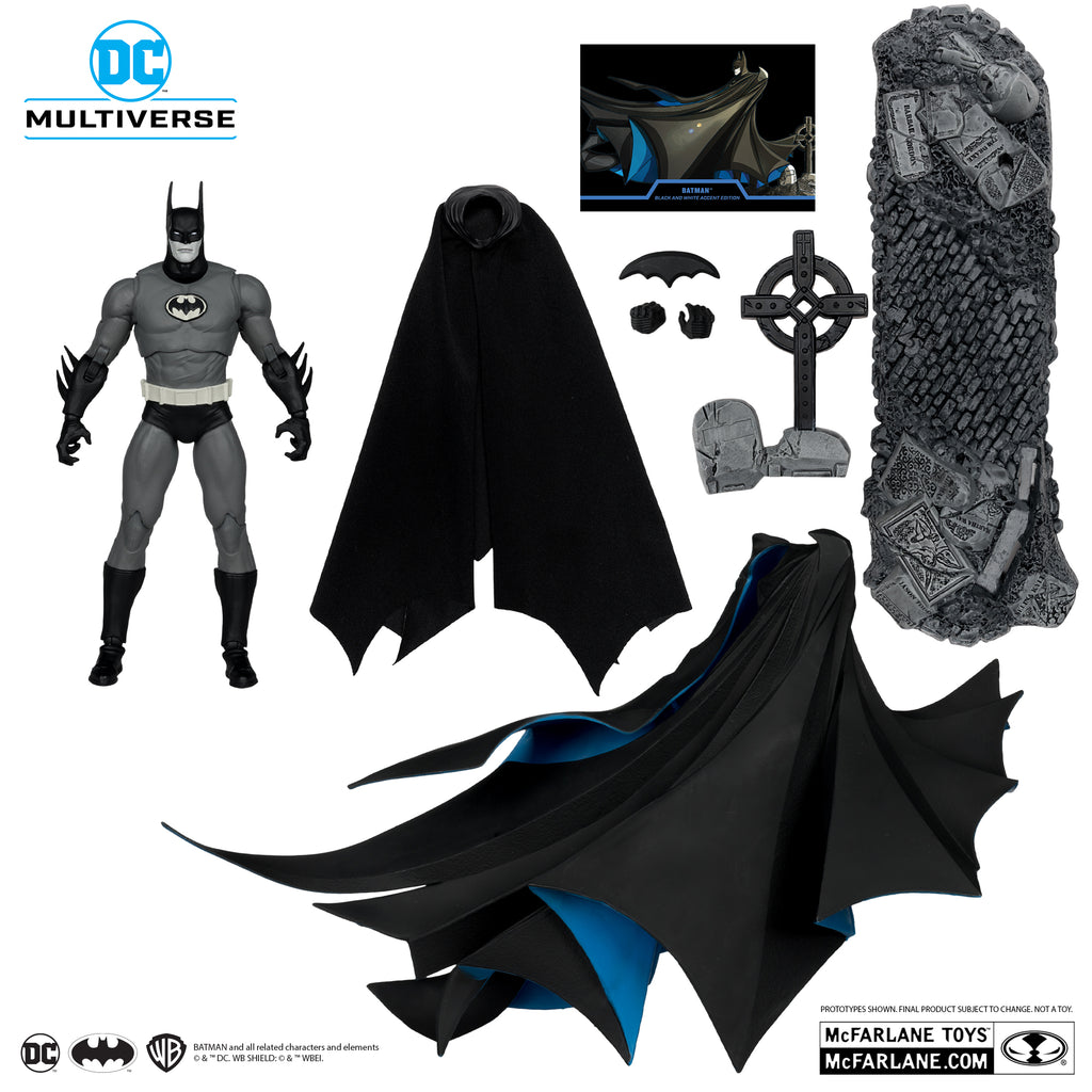 Figura BATMAN YEAR TWO (B&W with accent) Gold Label Exclusive - DC Comics - 7 Scale - McFarlane