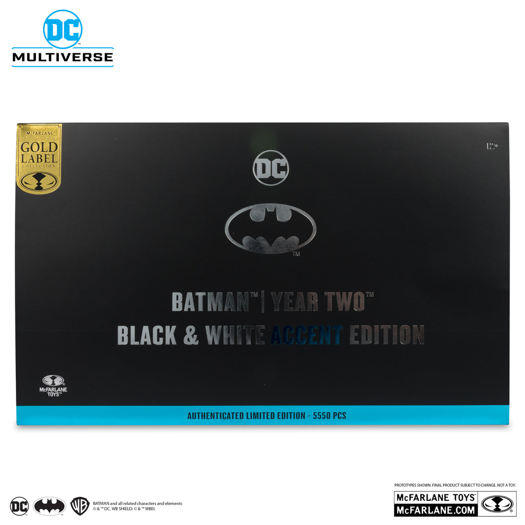 Figura BATMAN YEAR TWO (B&W with accent) Gold Label Exclusive - DC Comics - 7 Scale - McFarlane