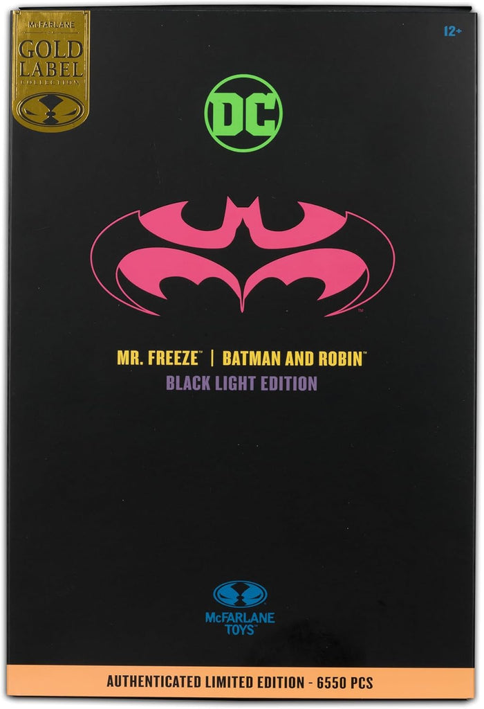 Figura MR. FREEZE (BLACK LIGHT) - BATMAN AND ROBIN - Gold Label Exclusive - DC Comics - 7 Scale - McFarlane