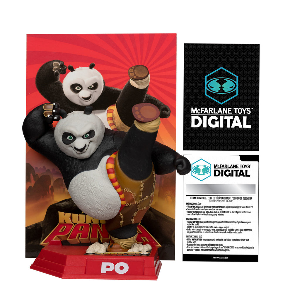 Estátua PO - Movie Maniacs - Kung Fu Panda - McFarlane
