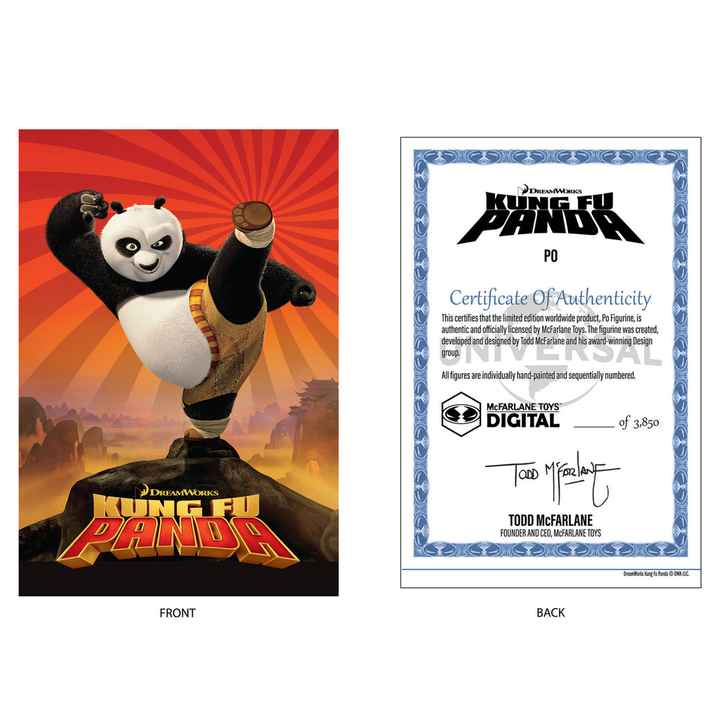 Estátua PO - Movie Maniacs - Kung Fu Panda - McFarlane