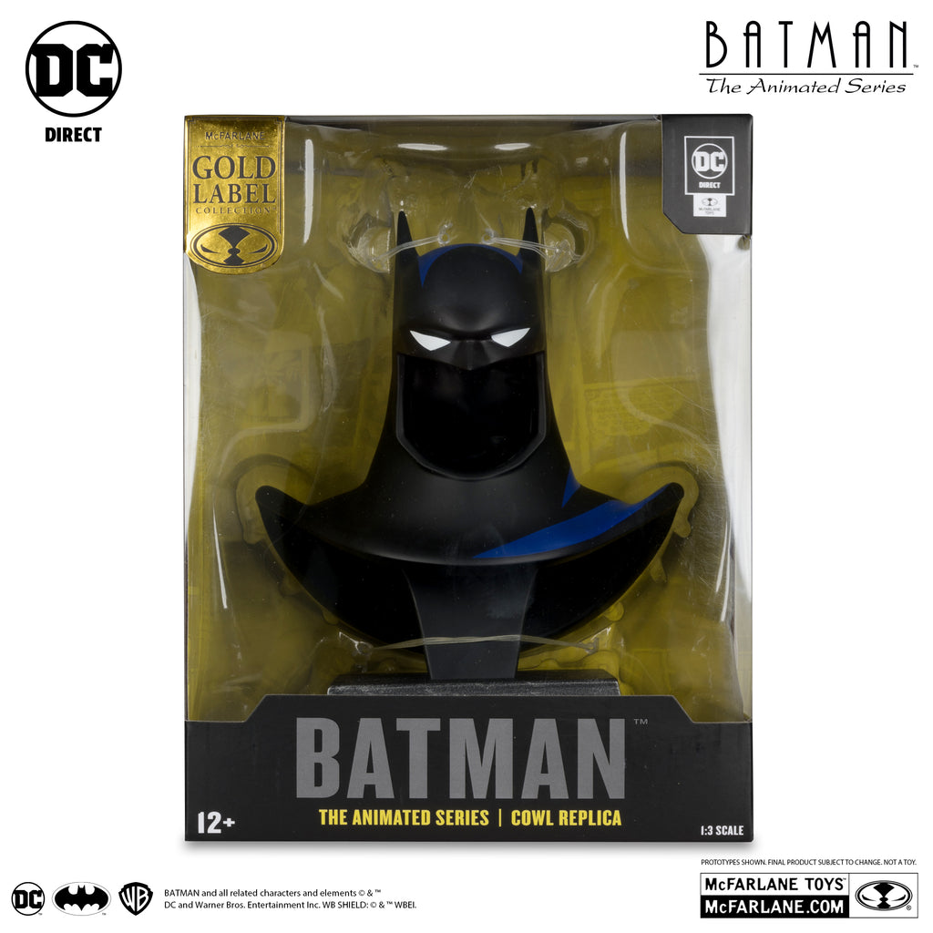 Figura Batman The Animated Series Gold Label - Batman - Cowl Replicas Bundle 1/3 Scale - McFarlane
