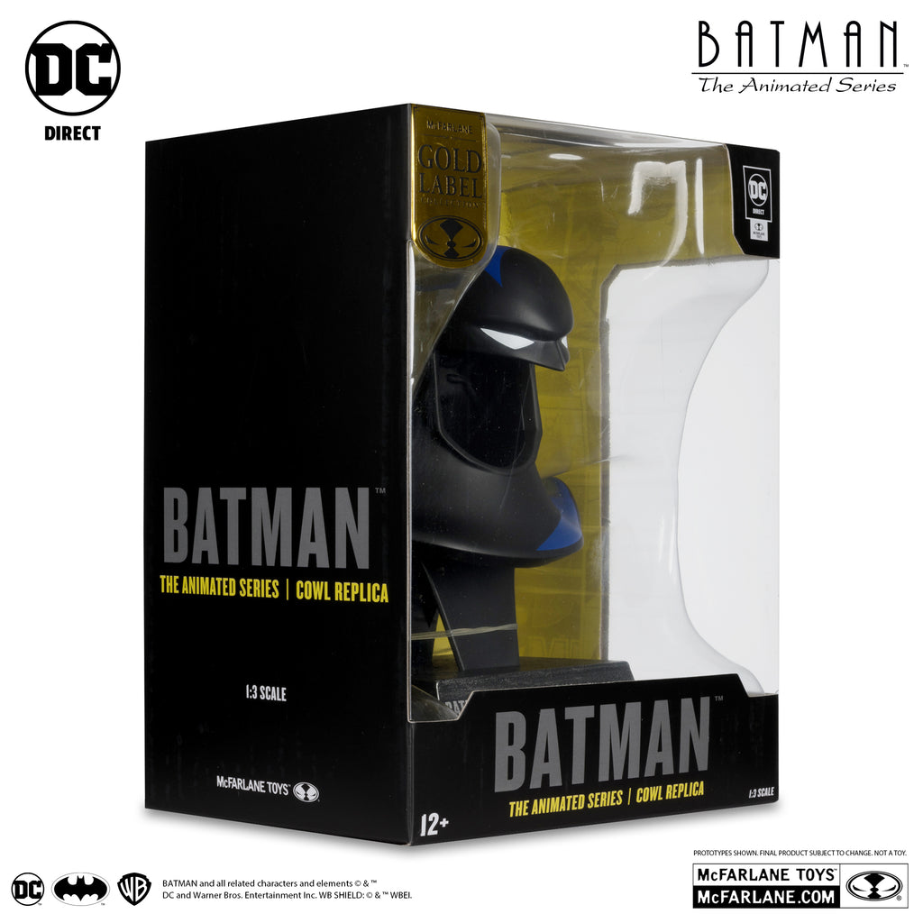 Figura Batman The Animated Series Gold Label - Batman - Cowl Replicas Bundle 1/3 Scale - McFarlane
