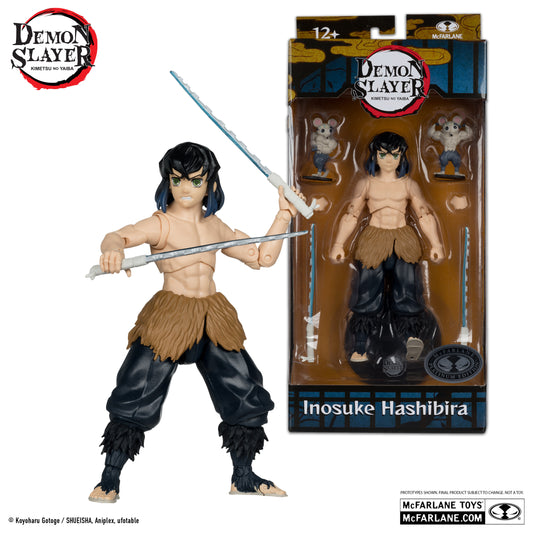 INOSUKE HASHIBIRA (UNMASKED) (chase) - DEMON SLAYER - 7" SCALE - MCFARLANE