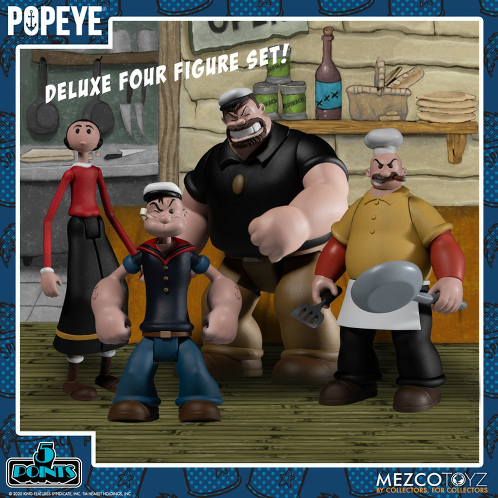 Popeye Deluxe Boxed Set - Popeye - Mezco