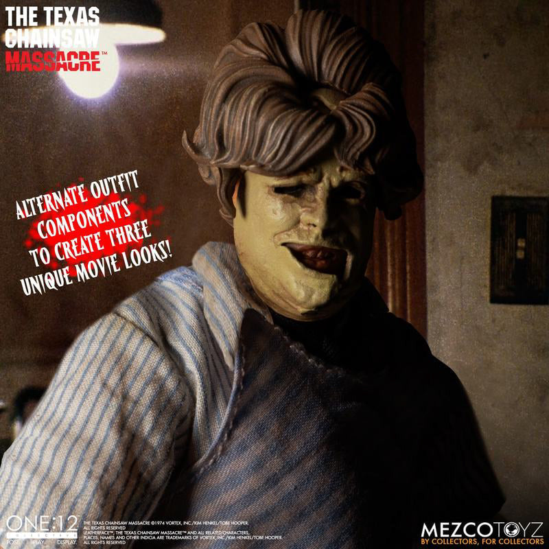 Figura Leatherface Deluxe Edition - O massacre da Serra Elétrica 1974 - 1/12 Collective - Mezco