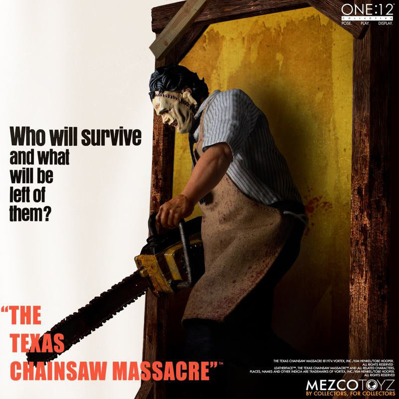 Figura Leatherface Deluxe Edition - O massacre da Serra Elétrica 1974 - 1/12 Collective - Mezco