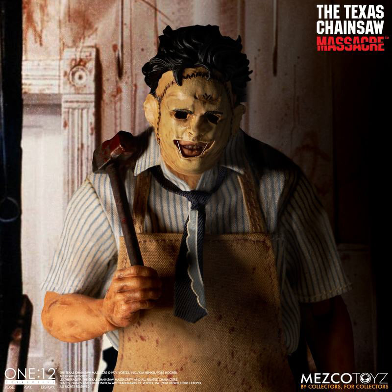 Figura Leatherface Deluxe Edition - O massacre da Serra Elétrica 1974 - 1/12 Collective - Mezco