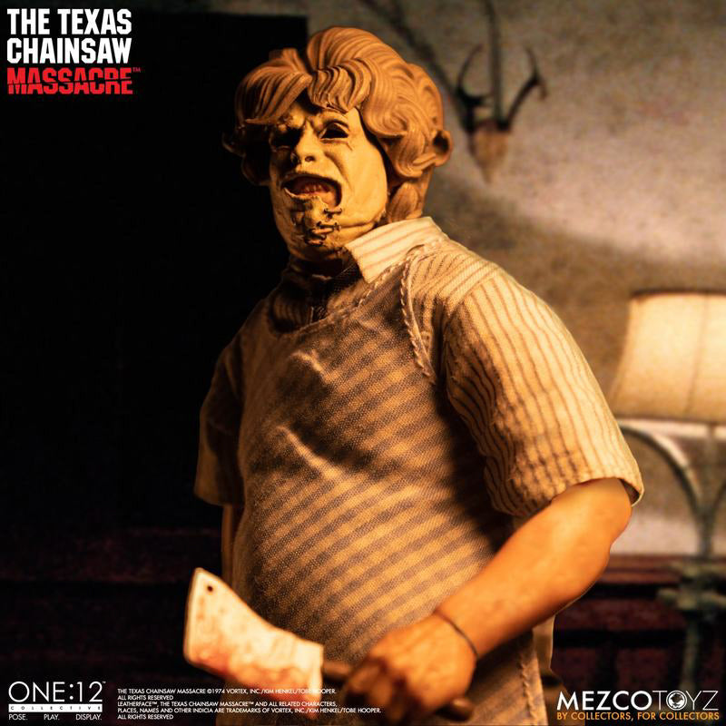 Figura Leatherface Deluxe Edition - O massacre da Serra Elétrica 1974 - 1/12 Collective - Mezco