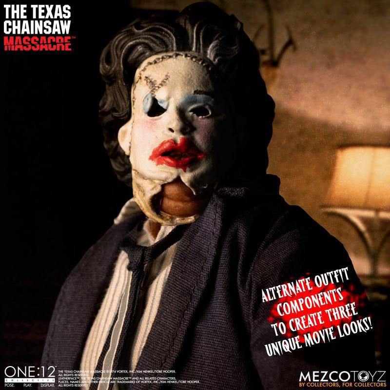Figura Leatherface Deluxe Edition - O massacre da Serra Elétrica 1974 - 1/12 Collective - Mezco