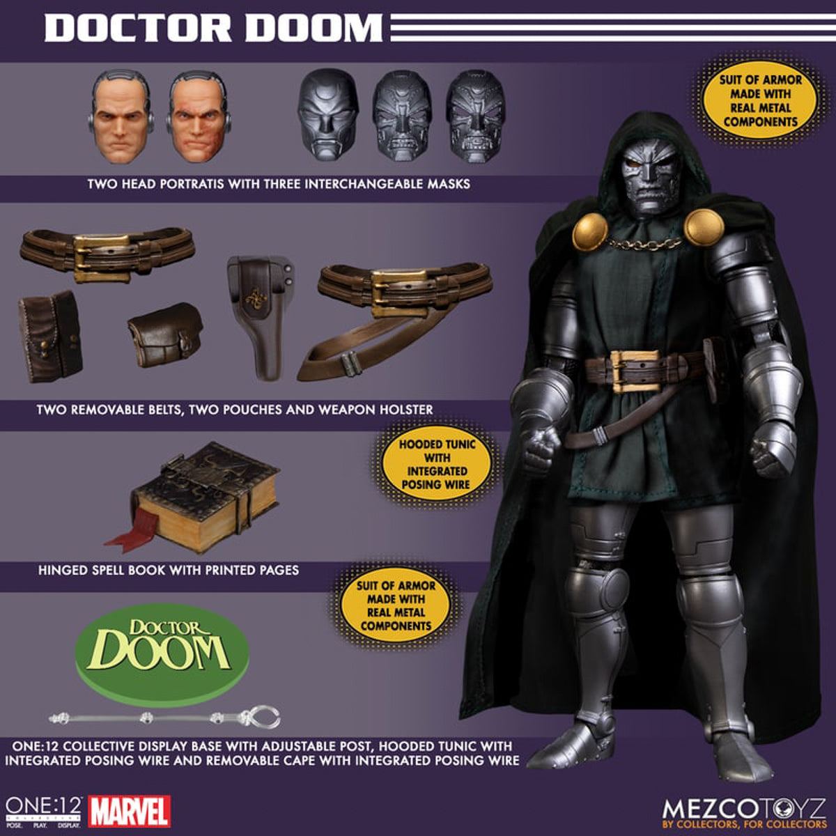 Figura Dr. Destino - Marvel - One12 Collective - Mezco – Iron