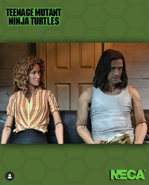 Figura April O Neil & Casey Jones - TMNT 1990 - 7 Scale Action Figure - Neca