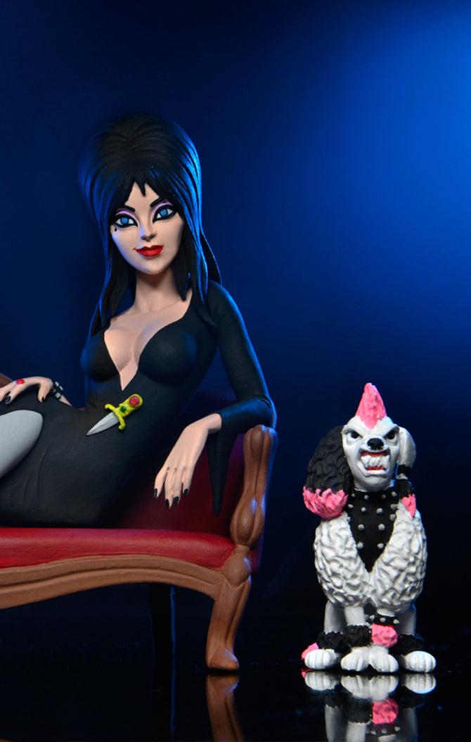 Figura Toony Terrors Elvira on Couch Boxed Set - Elvira - 6'' Scale - Neca