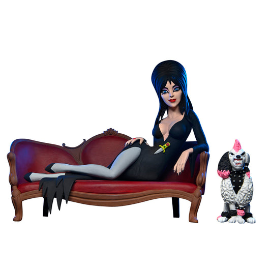 Figura Toony Terrors Elvira on Couch Boxed Set - Elvira - 6'' Scale - Neca