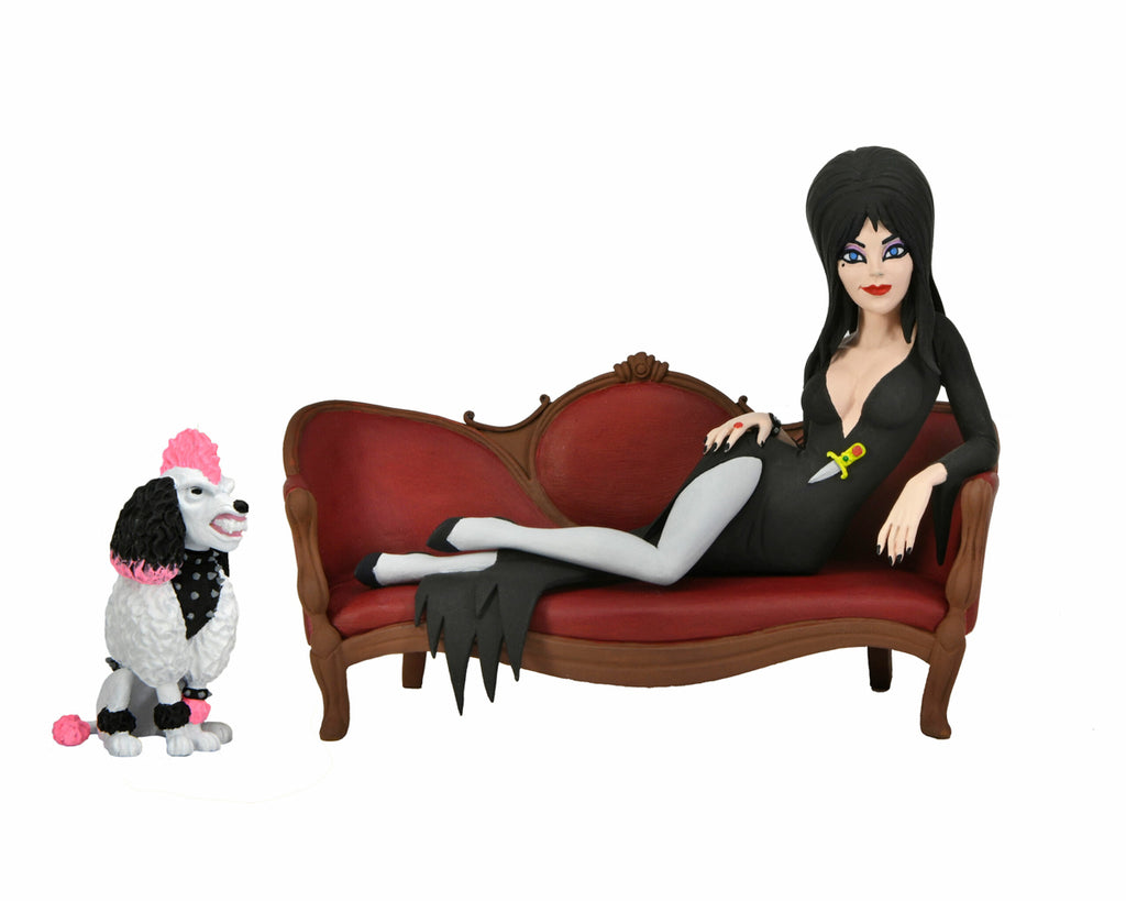 Figura Toony Terrors Elvira on Couch Boxed Set - Elvira - 6'' Scale - Neca