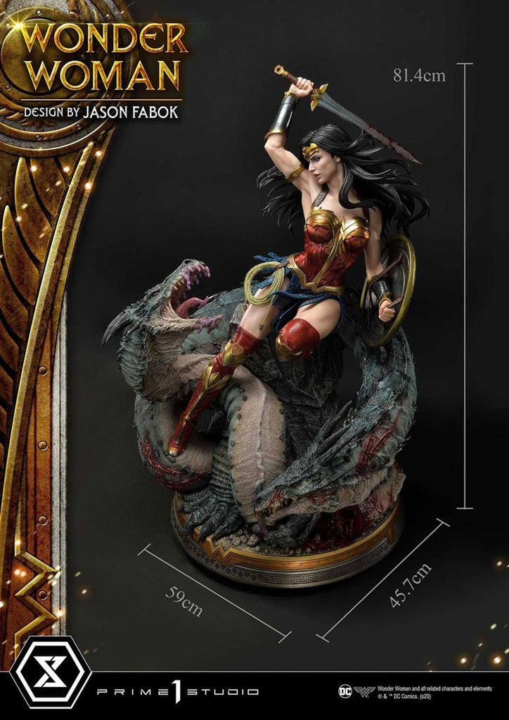 Estátua Mulher Maravilha Vs Hidra By Jason Fabok Exclusive Version - DC Comics - Museum Masterline 1/3 - Prime 1