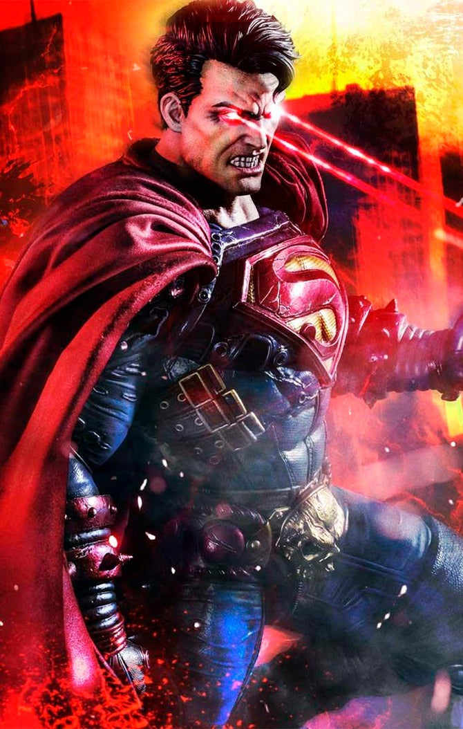 Estátua Super Homem Deluxe Bonus Version - Dark Knight Metal
