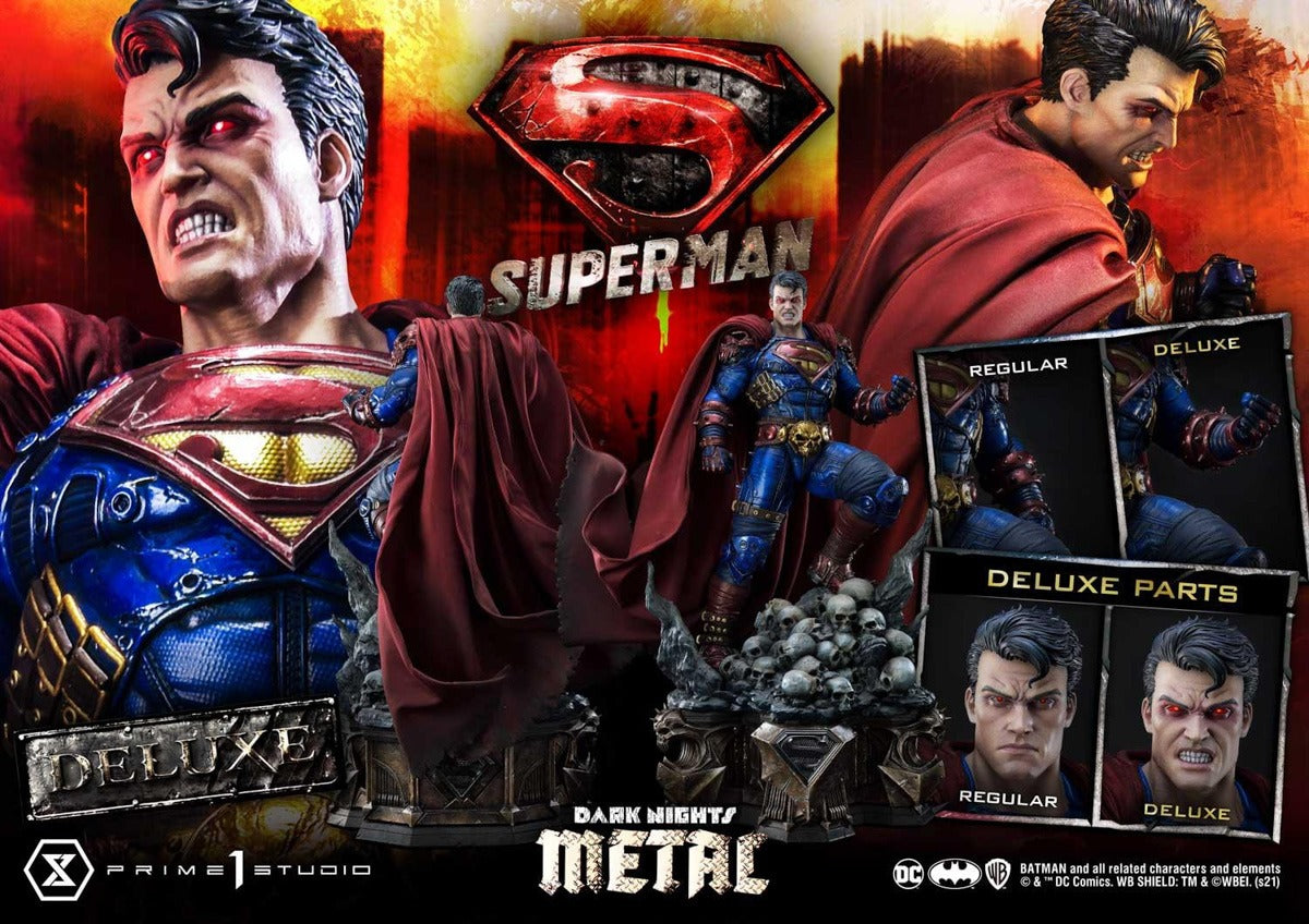 Estátua Super Homem Deluxe - Dark Knight Metal Comics - Museum
