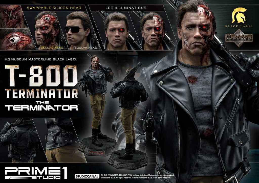 Estátua T-800 Terminator Deluxe - O Exterminador do Futuro - Museum Masterline 1/2 - Prime 1