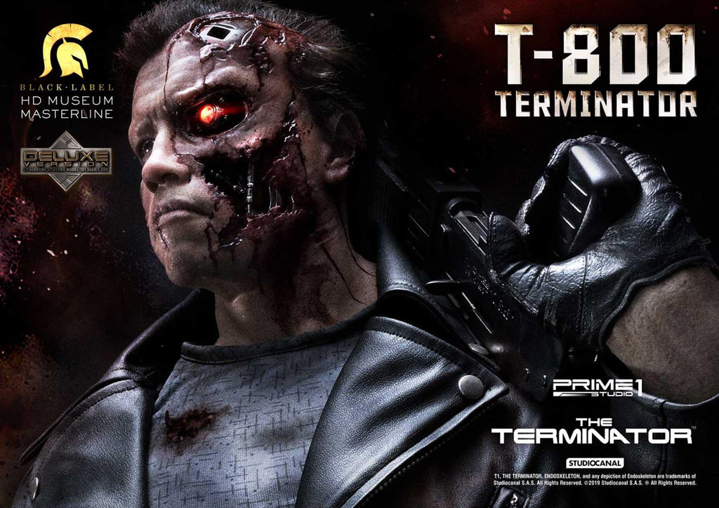 Estátua T-800 Terminator Deluxe - O Exterminador do Futuro - Museum Masterline 1/2 - Prime 1