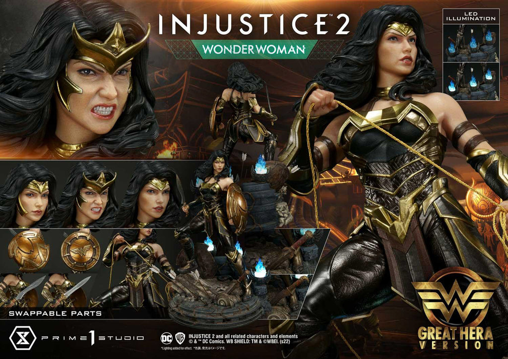 Estátua Mulher Maravilha Great Hera Version - Injustice 2 - Premium Masterline 1/4 - Prime 1
