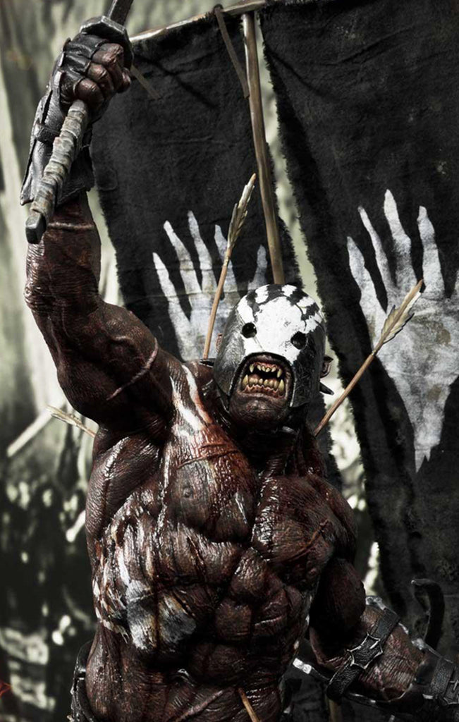 Estátua Uruk-Hai Berserker - O Senhor dos Anéis - Premium Masterline 1/4 - Prime 1