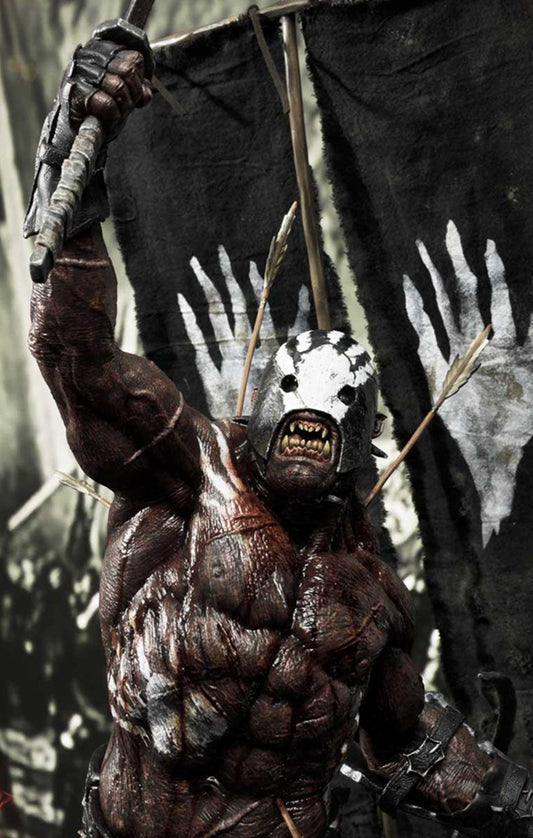 Estátua Uruk-Hai Berserker - O Senhor dos Anéis - Premium Masterline 1/4 - Prime 1