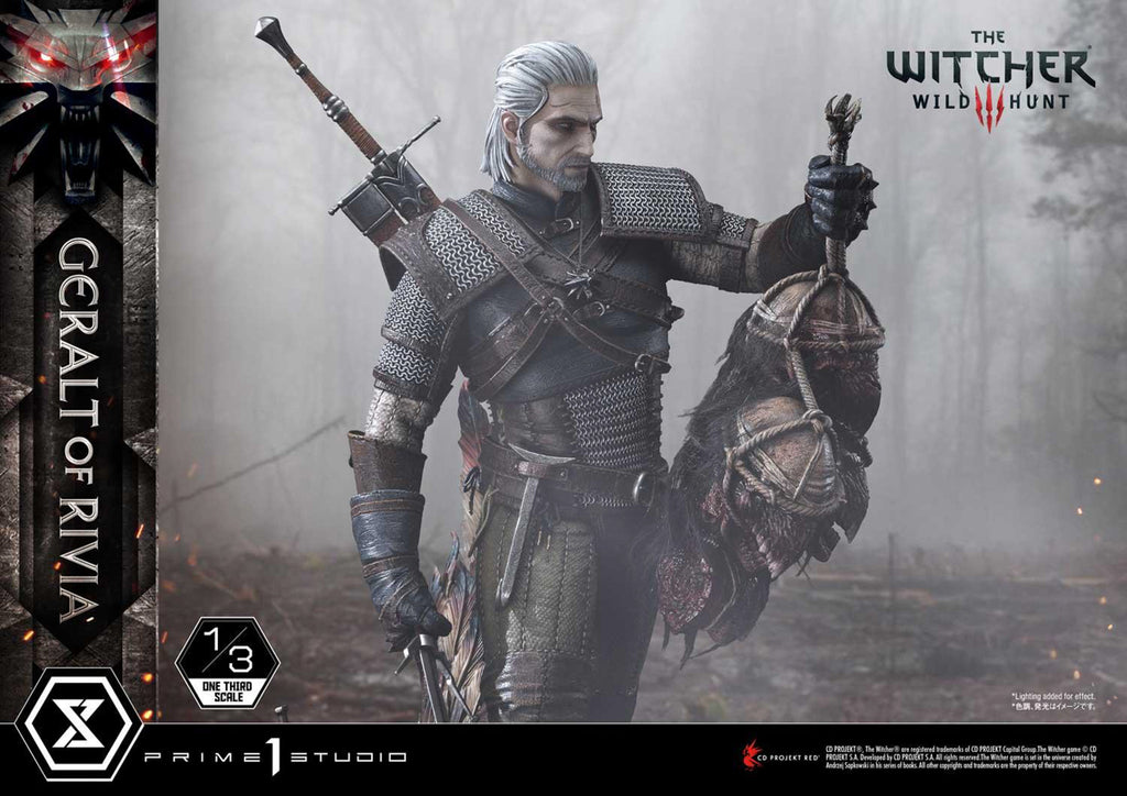 Estátua Geralt de Rivia - The Witcher 3 Wild Hunt - Museum Masterline 1/3 - Prime 1