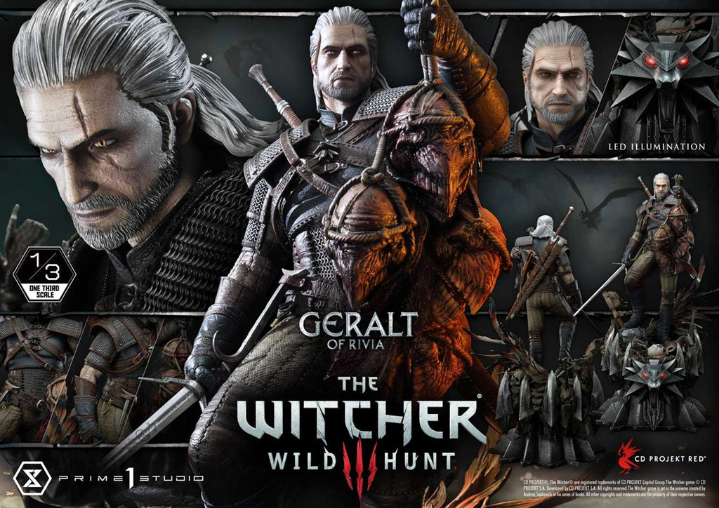 Estátua Geralt de Rivia - The Witcher 3 Wild Hunt - Museum Masterline 1/3 - Prime 1