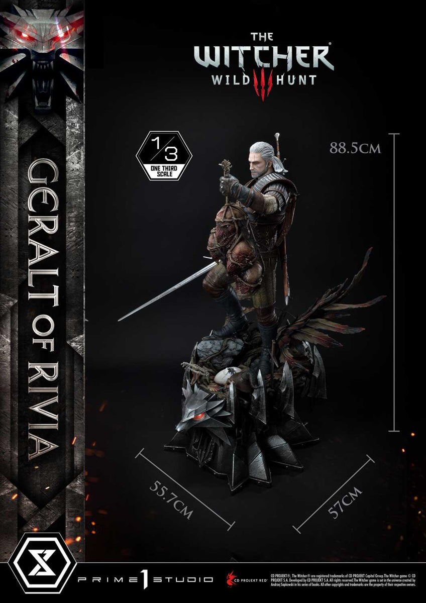 Estátua Geralt de Rivia - The Witcher 3 Wild Hunt - Museum Masterline 1/3 - Prime 1