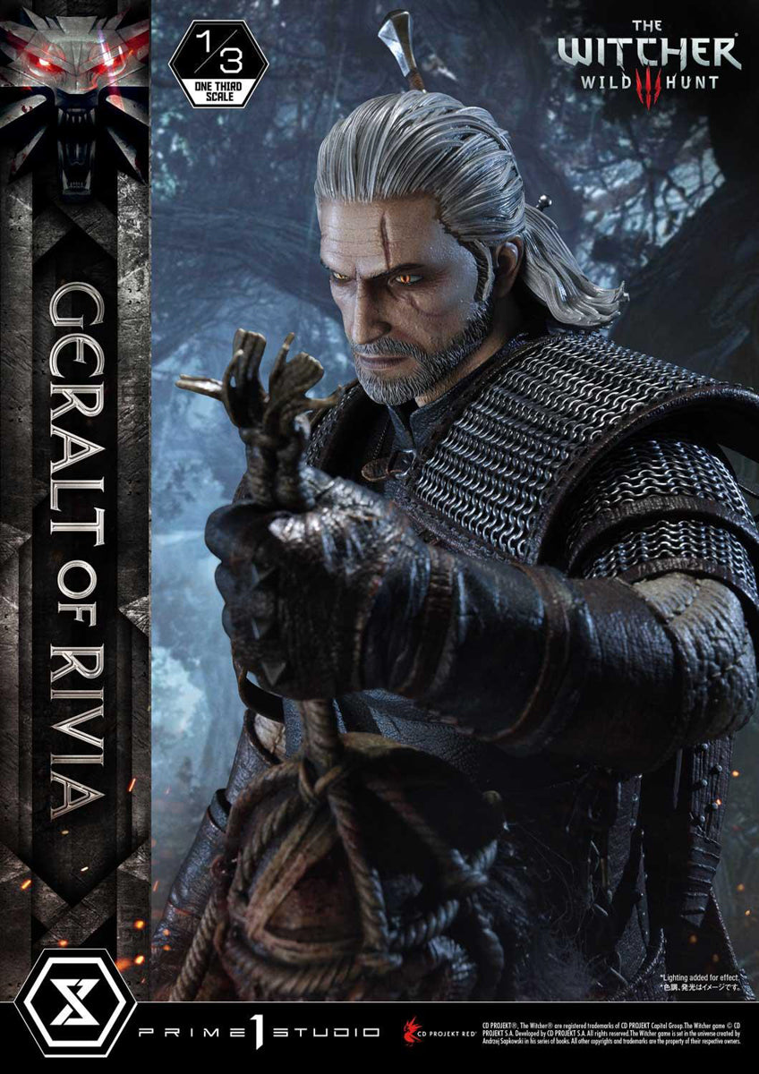 Estátua Geralt de Rivia - The Witcher 3 Wild Hunt - Museum Masterline 1/3 - Prime 1