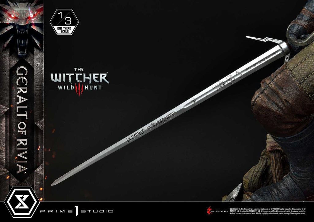 Estátua Geralt de Rivia - The Witcher 3 Wild Hunt - Museum Masterline 1/3 - Prime 1