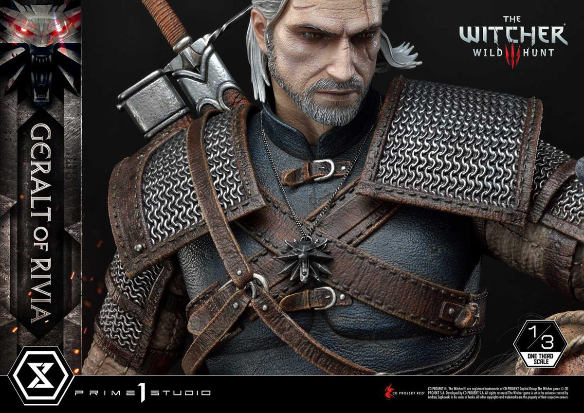 Estátua Geralt de Rivia - The Witcher 3 Wild Hunt - Museum