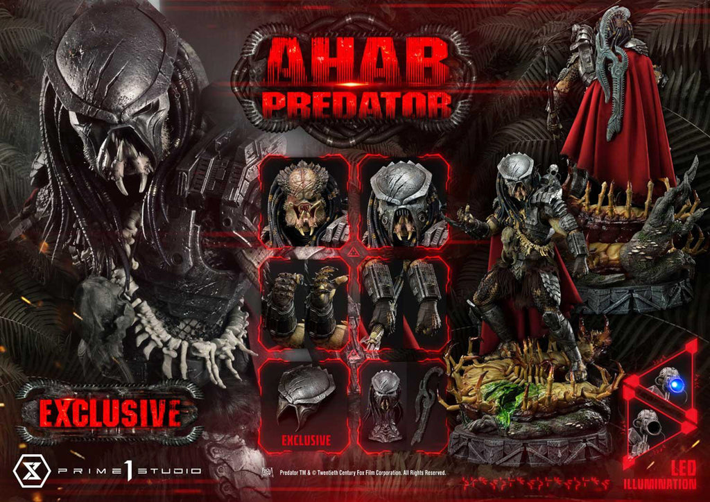 Estátua Ahab Predator Exclusive Bonus Version - Predator Comics - Premium Masterline 1/4 - Prime 1