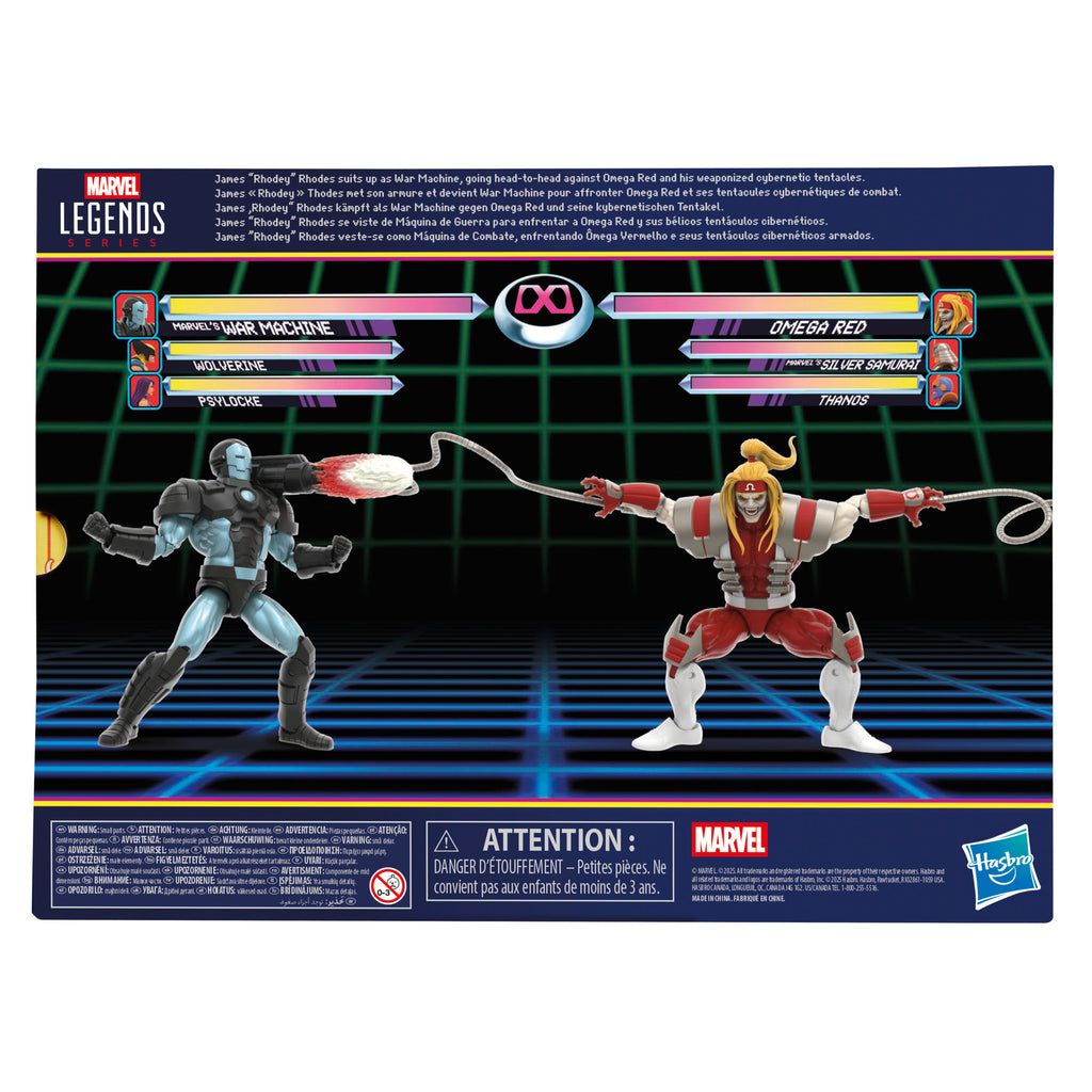 Figuras Pack War Machine vs Omega Red - Marvel Legends Fall Anniversary - Hasbro