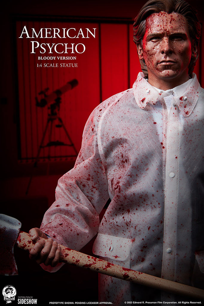 Estátua Patrick Bateman Blood Version - Psicopata Americano - Quarter Scale - PCS