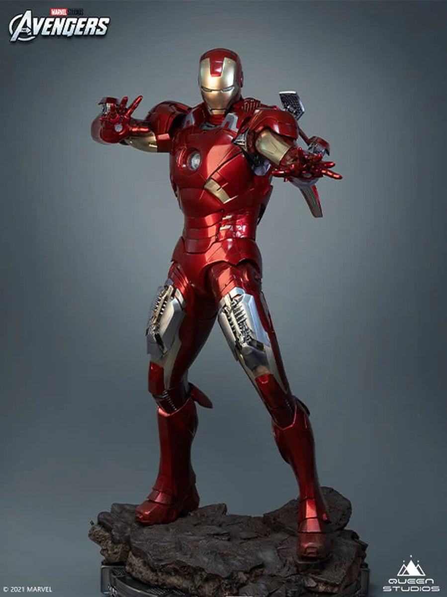 MARVEL STUDIOS 400% IRON MAN フィギュア未開封 Estátua Iron Man Mark 7 - The Avengers - 1/2 Scale - Queen Studios