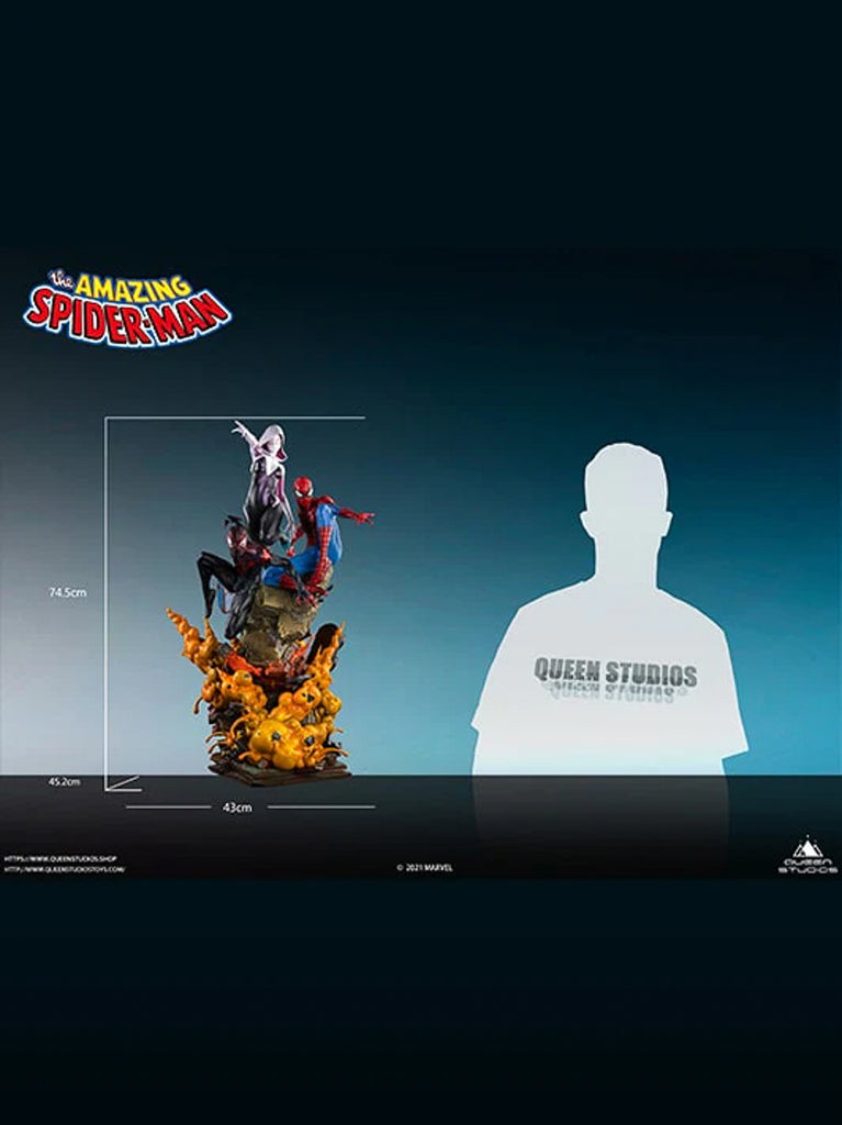 Estátua The Amazing Spider-Man Spider-Verse - Marvel - 1/4 Scale - Queen Studios