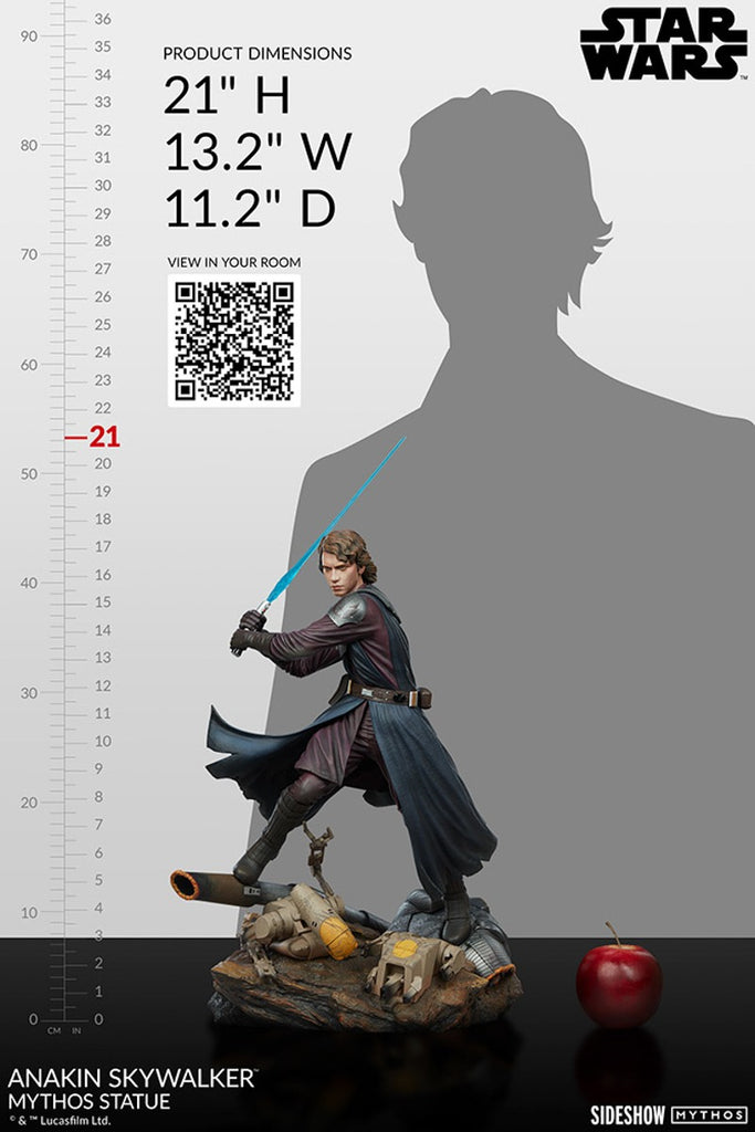 Estátua Anakin Skywalker - Star Wars - Mythos Statue - Sideshow