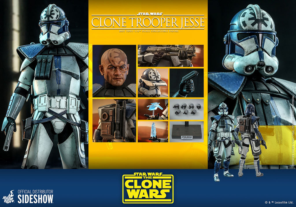 Figura Clone Trooper Jesse - Star Wars The Clone Wars - Sixth Scale - Hot Toys
