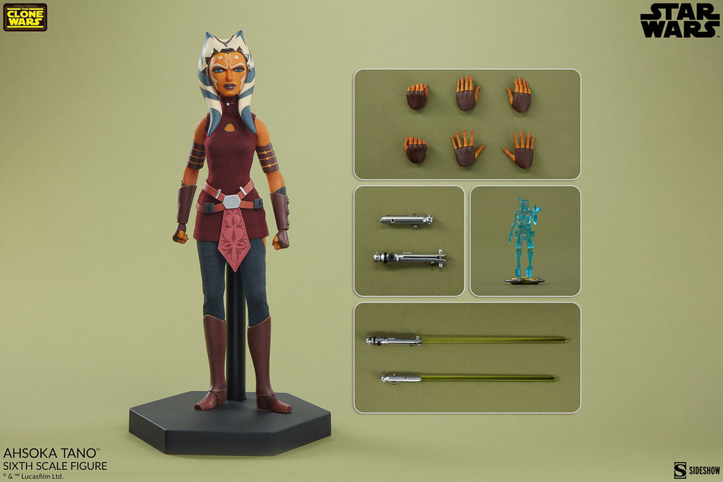 Figura Ahsoka Tano - Star Wars The Clone Wars - Sixth Scale - Sideshow