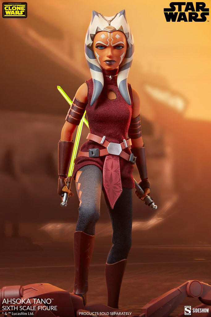 Figura Ahsoka Tano - Star Wars The Clone Wars - Sixth Scale - Sideshow