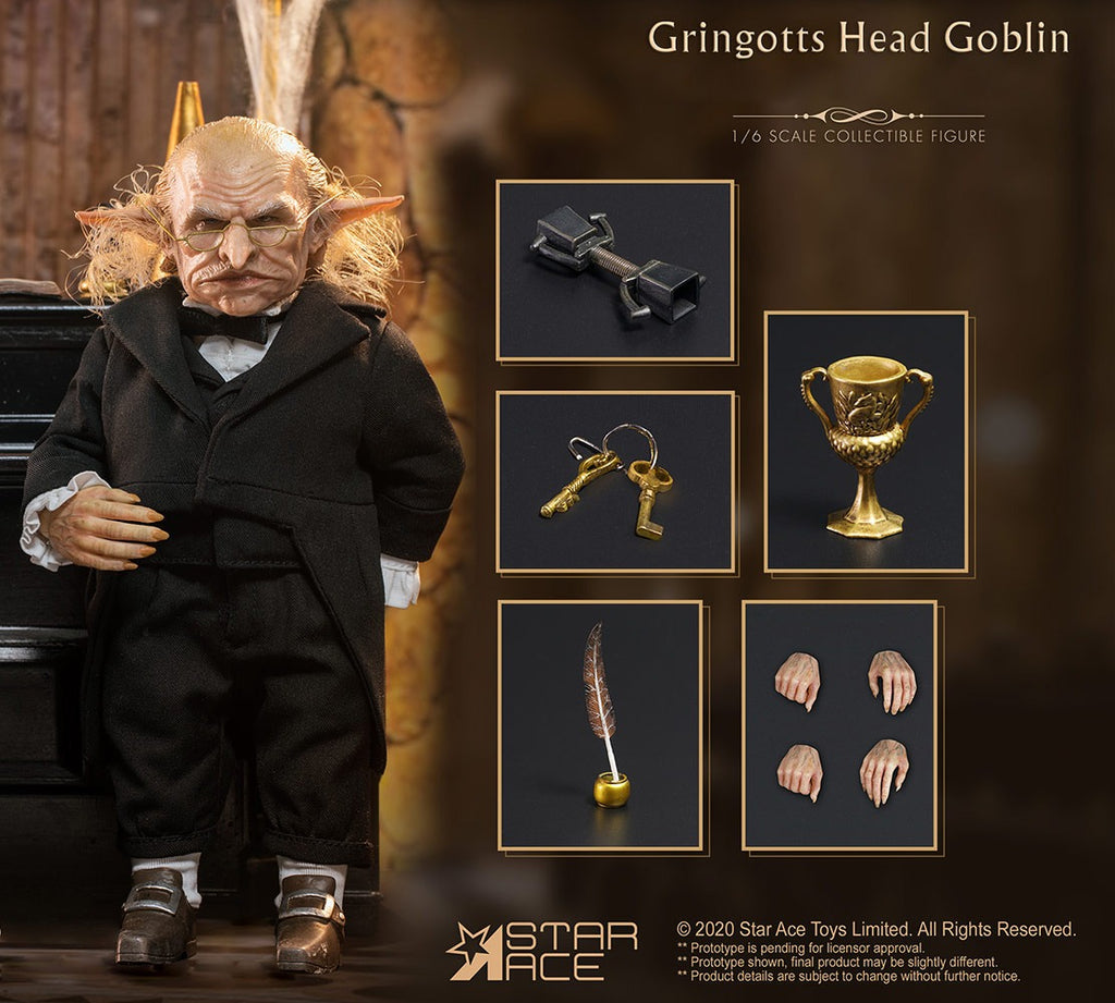 Estátua Gringotts Head Goblin (Normal Version) - Harry Potter - Sixth Scale Figure - Star Ace Toys