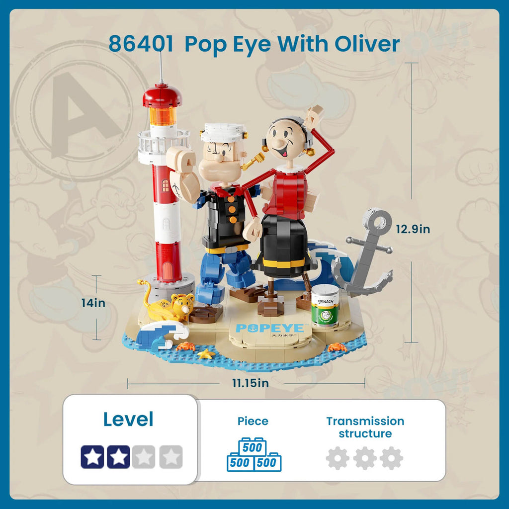 Figura Popeye With Olive - Popeye - Pantasy