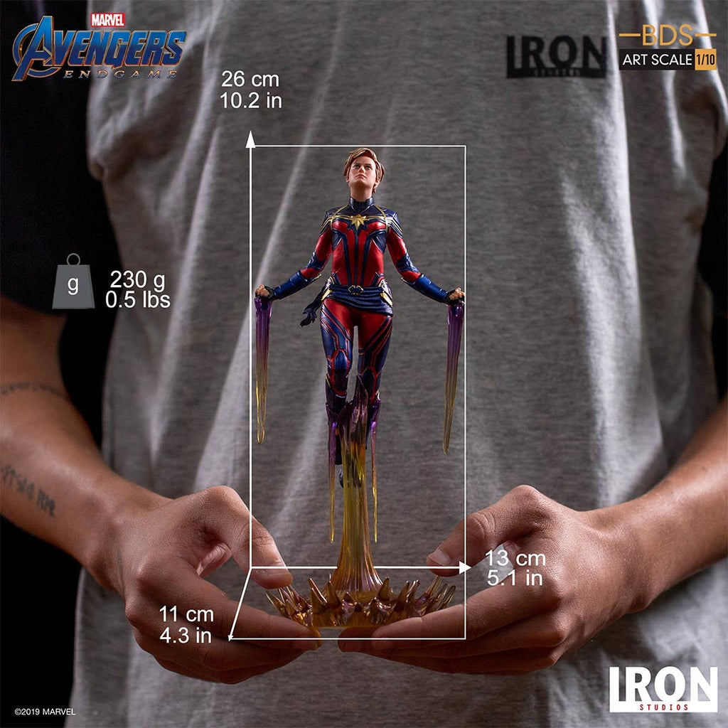 Estátua Captain Marvel - Avengers: Endgame - Bds Art Scale 1/10 - Iron Studios