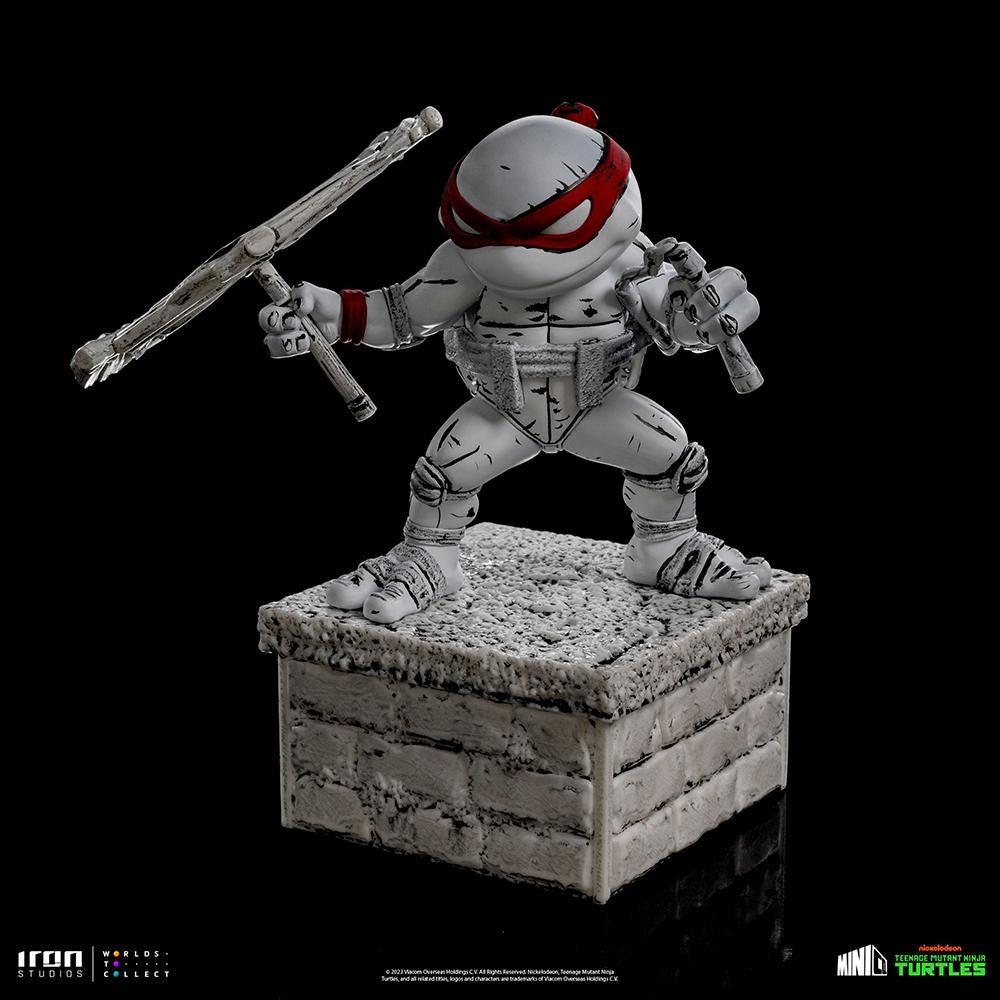 Estátua Michelangelo Comics Black and White - TMNT - MiniCo - Iron Studios