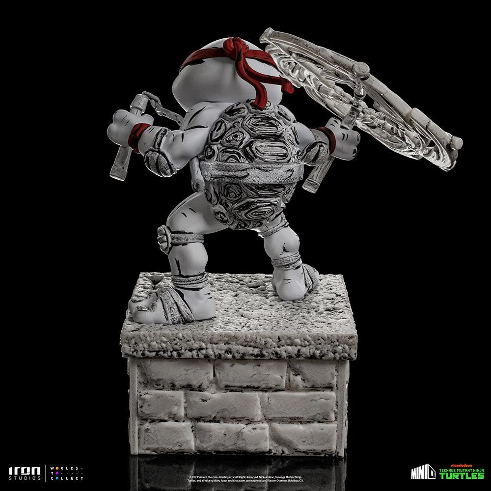 Estátua Michelangelo Comics Black and White - TMNT - MiniCo - Iron Studios