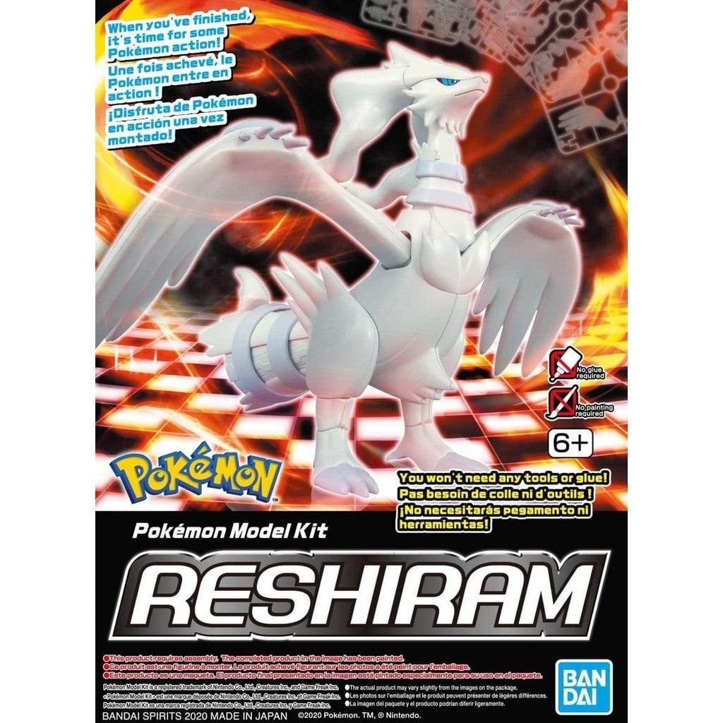 Reshiram - Pokemon - Plastic Model Kit - Bandai